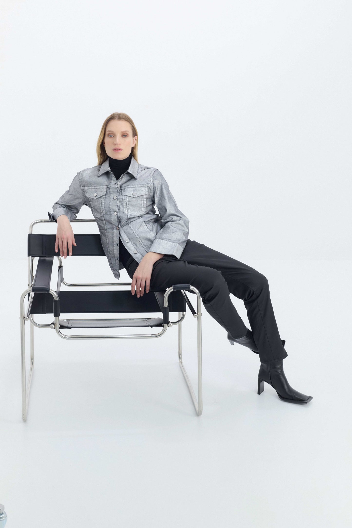 SILVER COATED JACKET