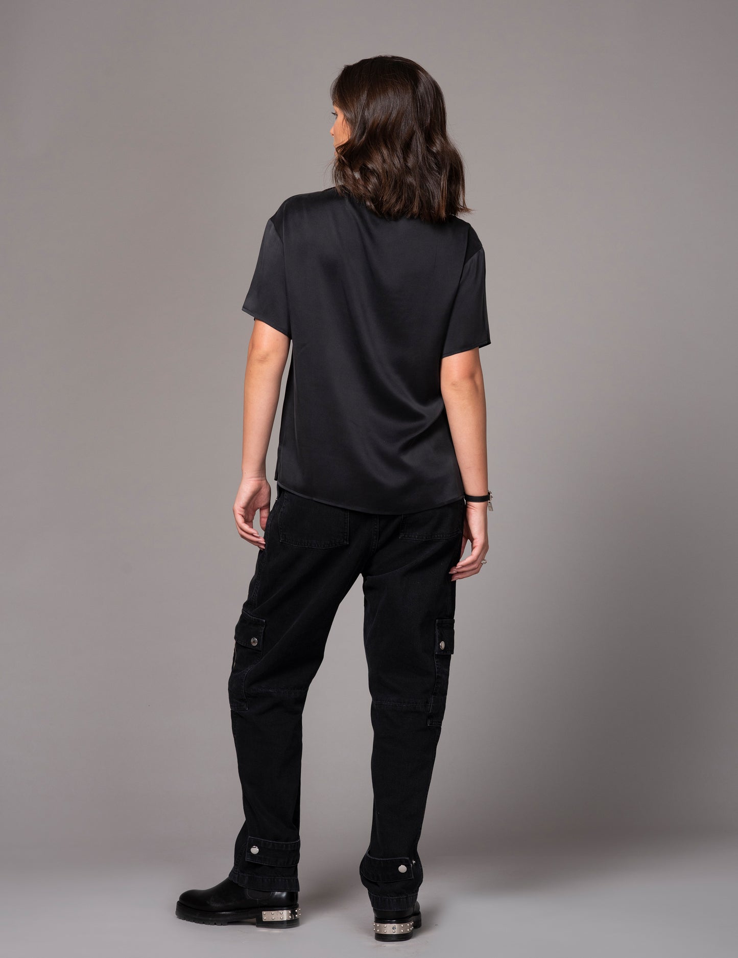 STONEWASHED SILK T-SHIRT