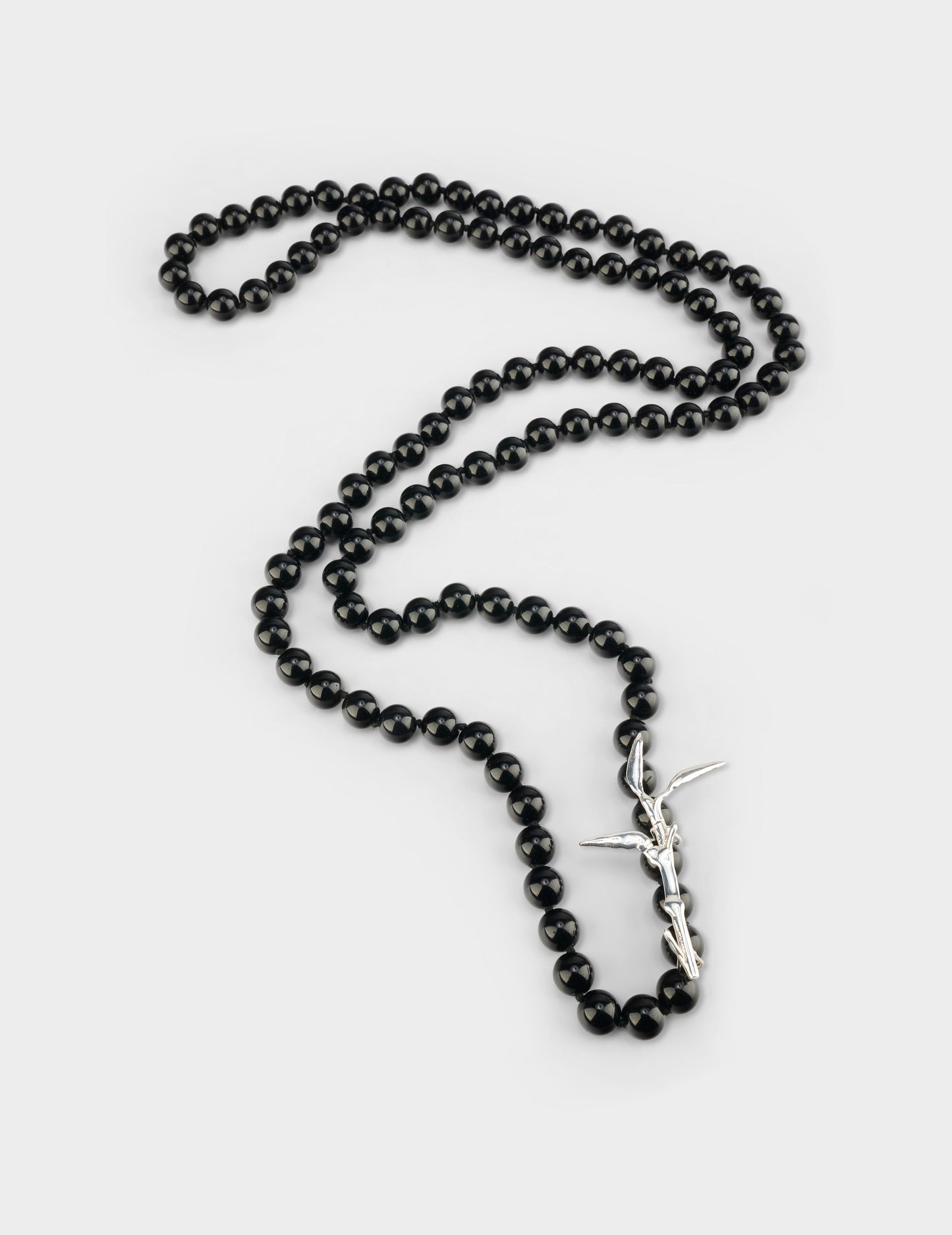 ONYX BEADED NECKLACE