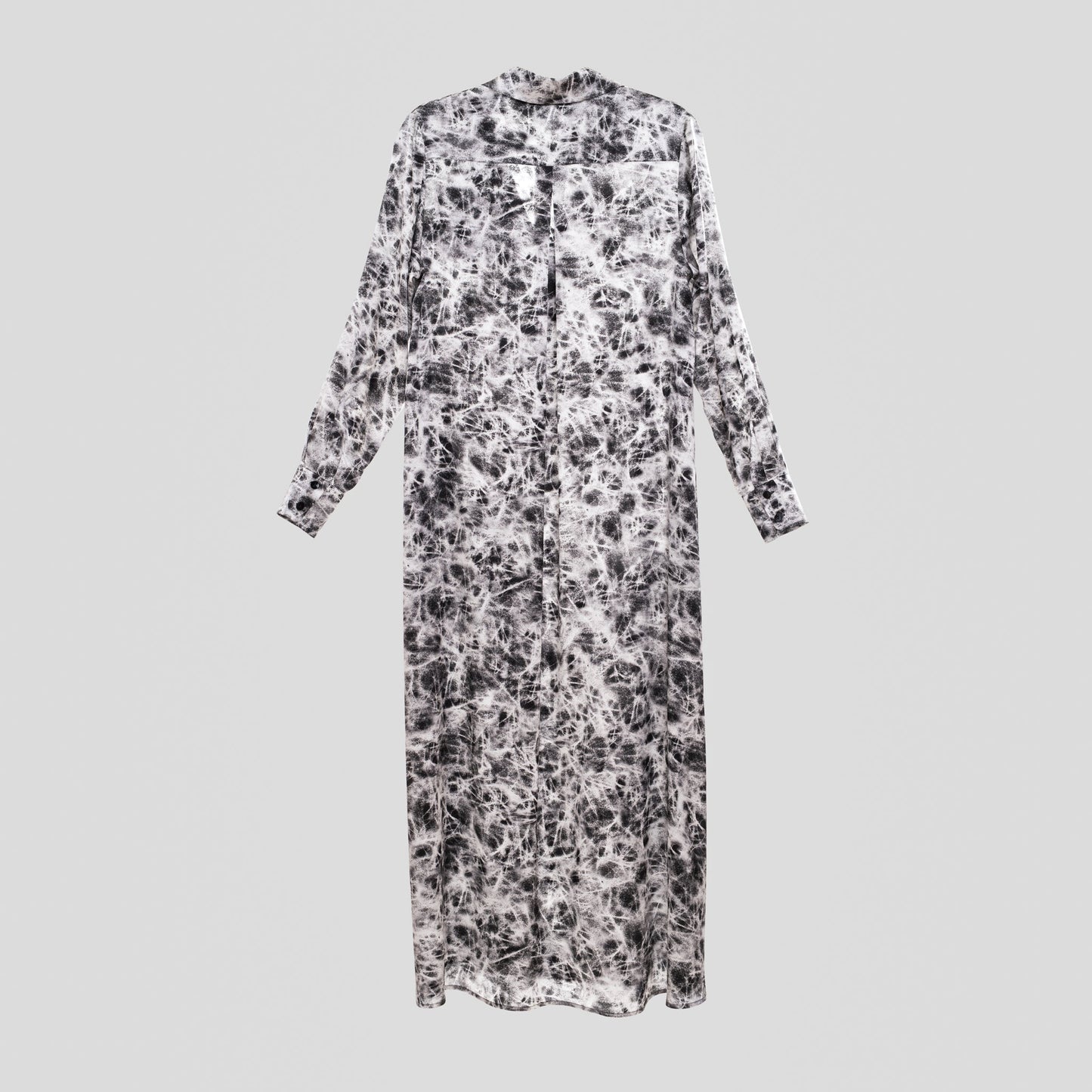 ROPES PRINT SILK SHIRT DRESS