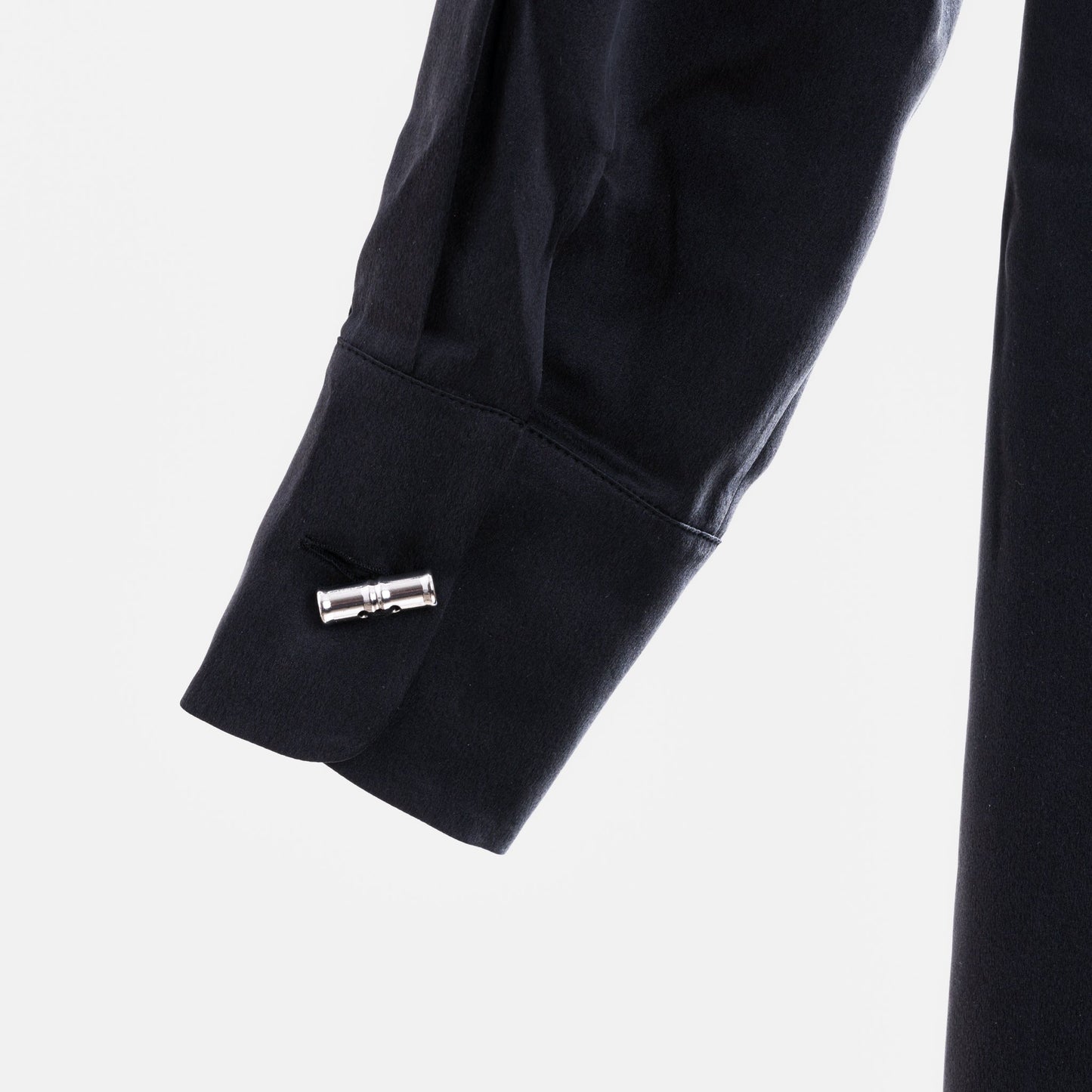 STONEWASHED SILK SHIRT DRESS