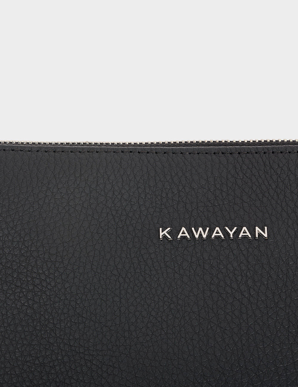 FLOATER LEATHER SIGNATURE CLUTCH BAG