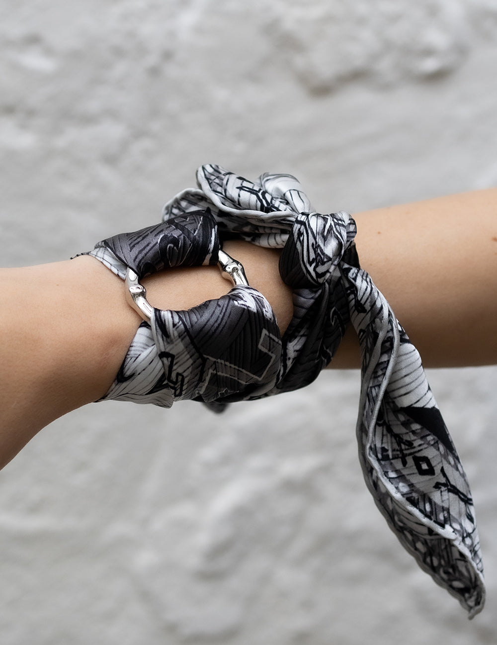 TURKISH PRINT SILK SCARF