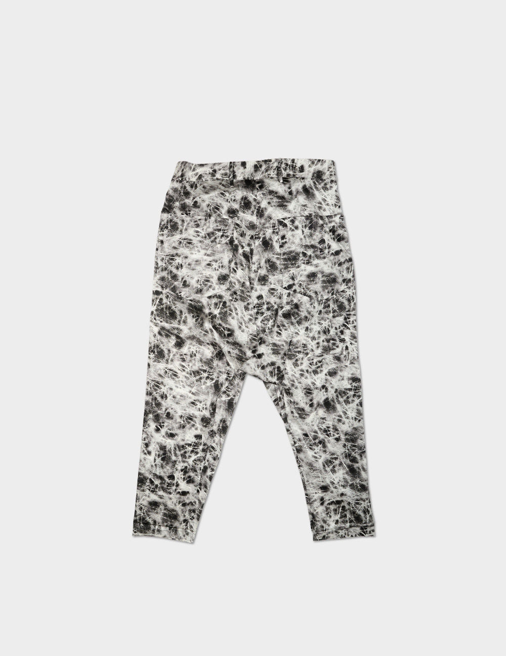 ROPES PRINT OVERLAPPED SILK PANTS