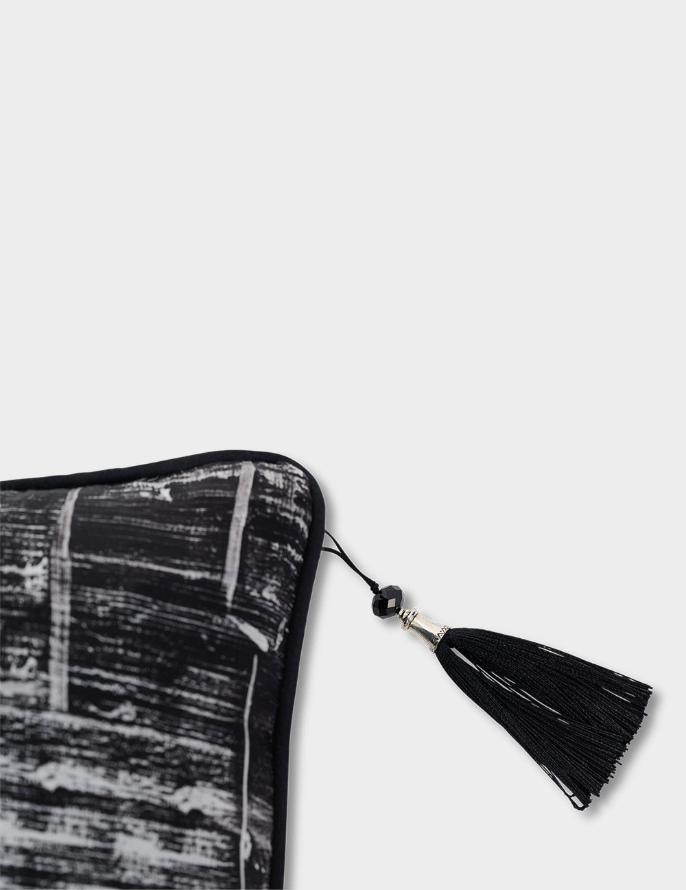 ABSTRACT PRINT SILK CUSHION