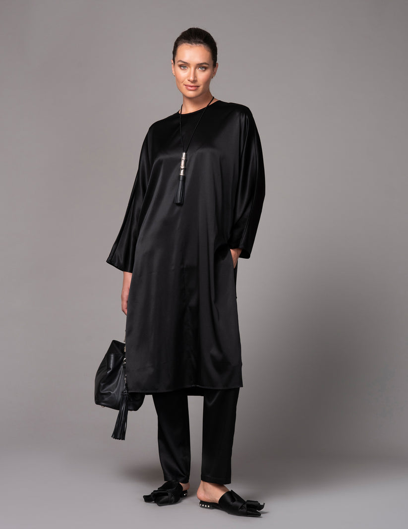 SATIN SILK TUNIC – KAWAYAN