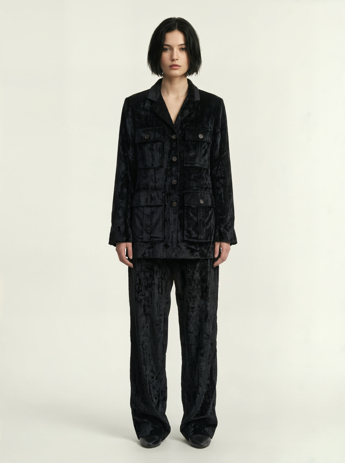 VELVET SAFARI JACKET