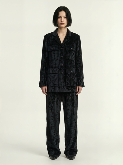 VELVET SAFARI JACKET