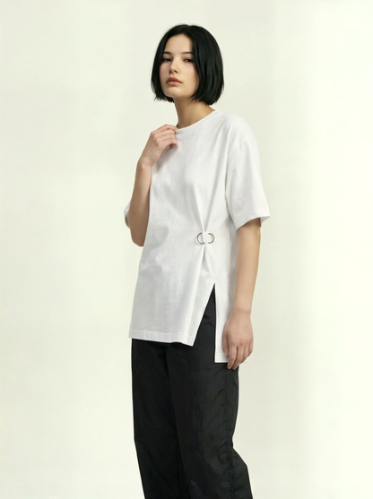 WHITE PIERCING SHIRT