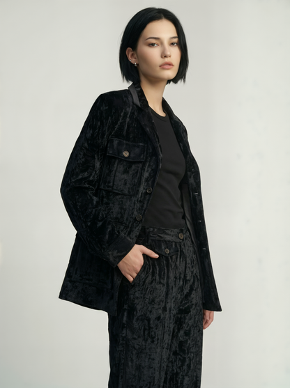 VELVET SAFARI JACKET