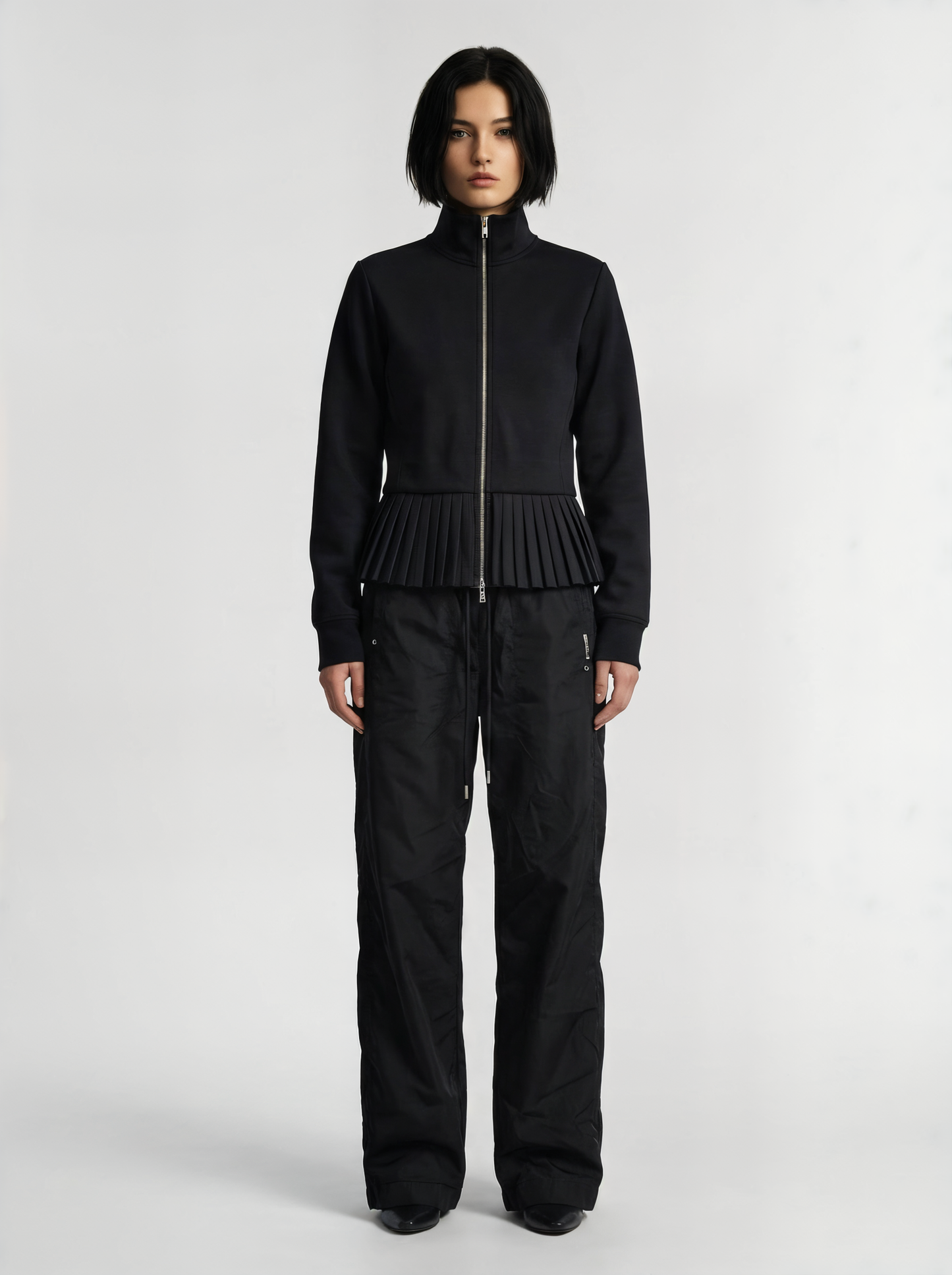 PLEATED NYLON JACKET