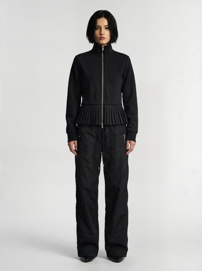 PLEATED NYLON JACKET