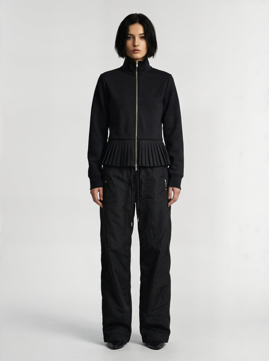 PLEATED NYLON JACKET