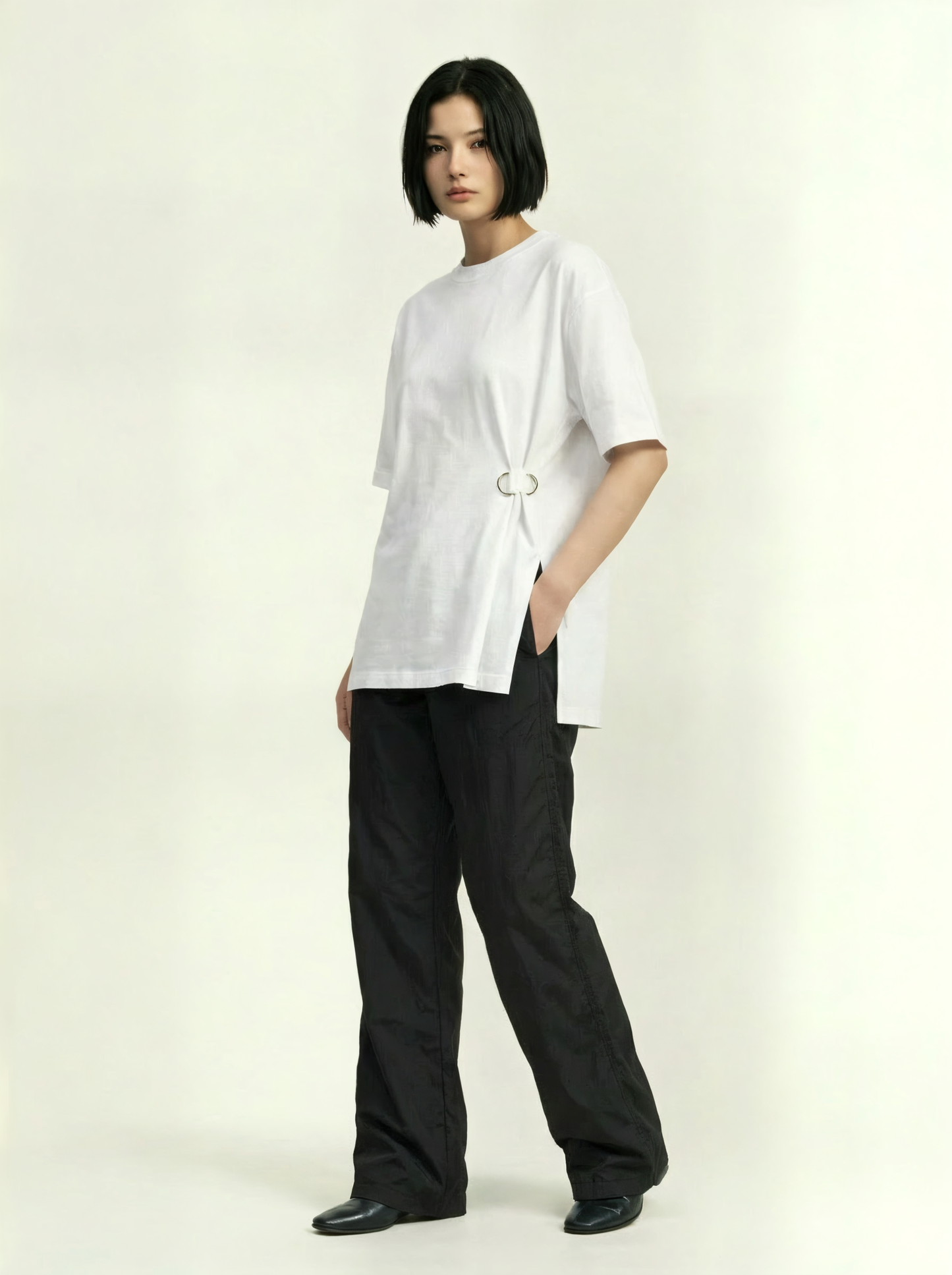 WHITE PIERCING SHIRT