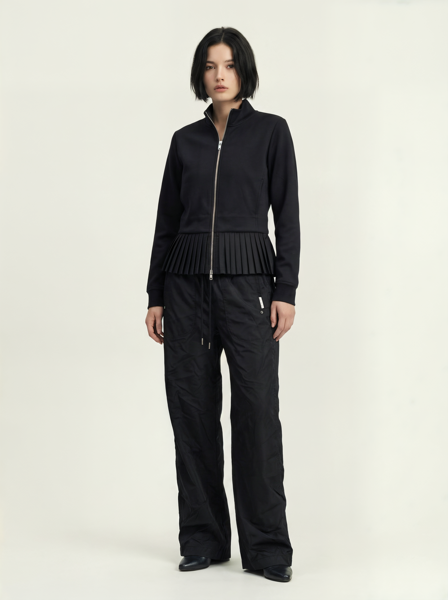 PLEATED NYLON JACKET