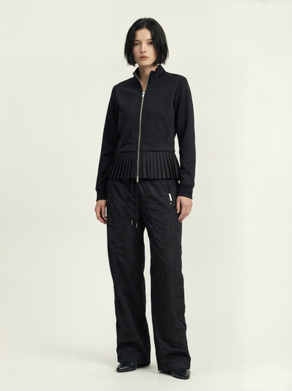 PLEATED NYLON JACKET