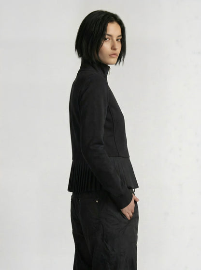 PLEATED NYLON JACKET