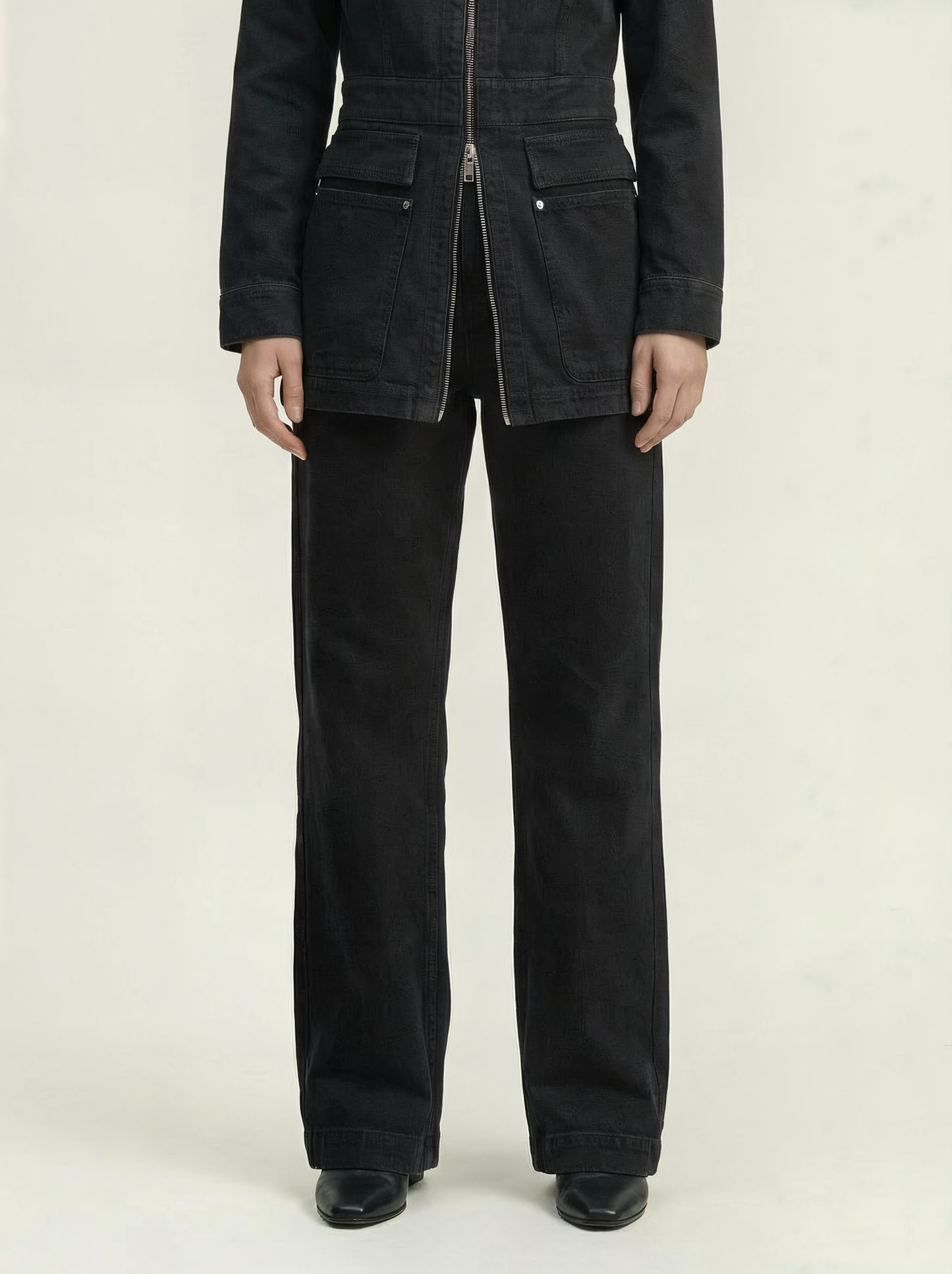 BACK BUTTON DENIM