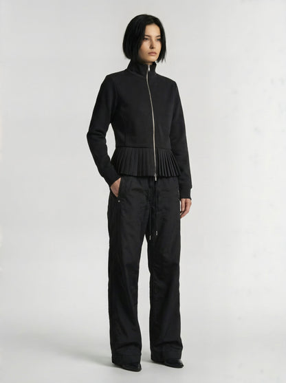 PLEATED NYLON JACKET