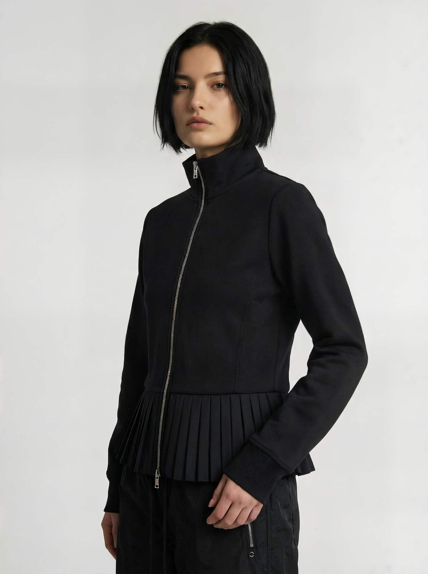 PLEATED NYLON JACKET