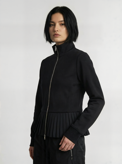 PLEATED NYLON JACKET
