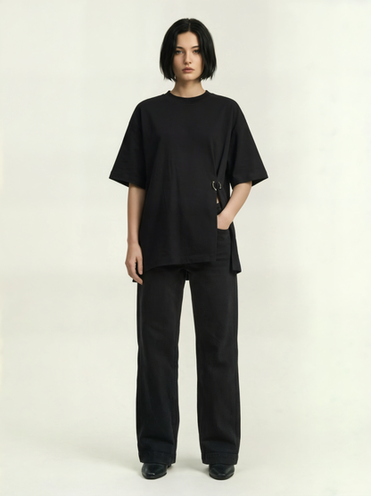 BLACK PIERCING SHIRT