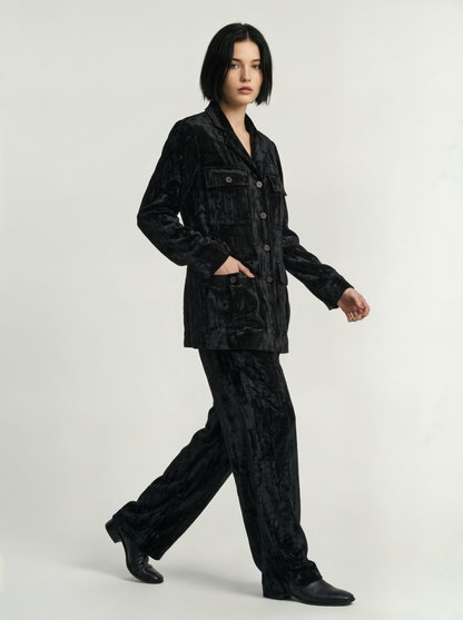 VELVET SAFARI JACKET