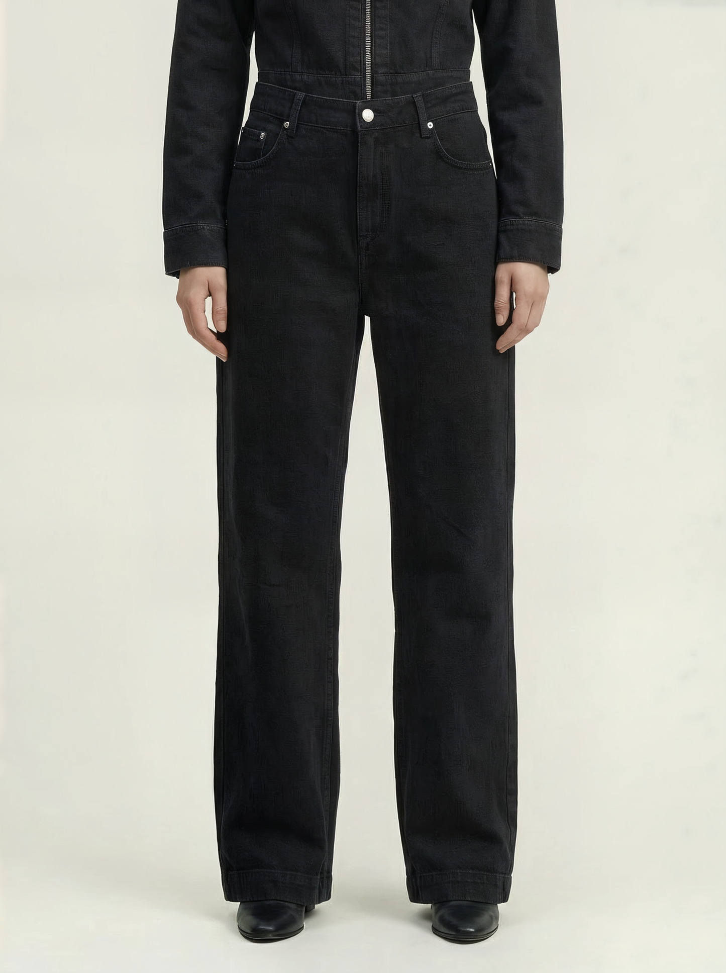 BACK BUTTON DENIM