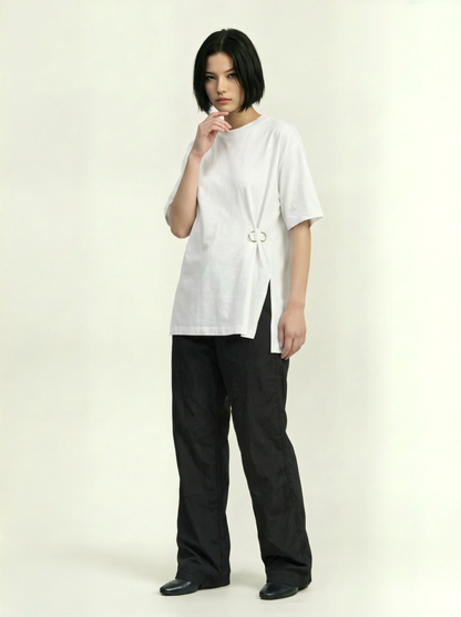 WHITE PIERCING SHIRT