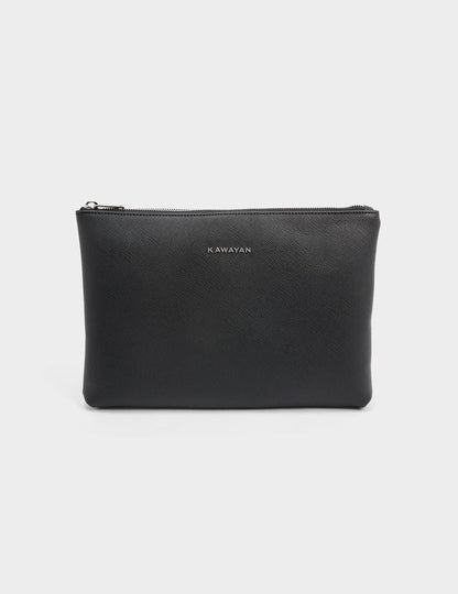 SAFIANO LEATHER SIGNATURE CLUTCH BAG