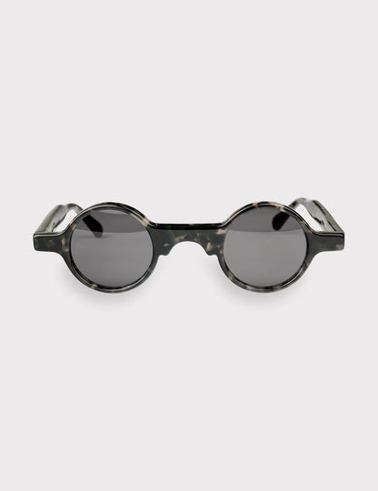 'LIN-LIN' SPECKLED BLACK & GRAY SUNGLASSES